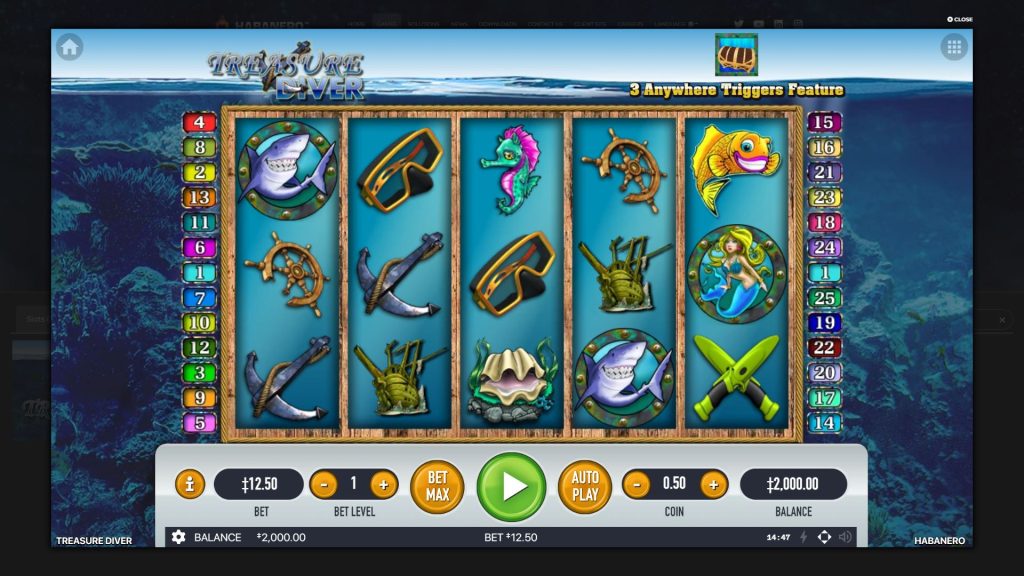 Play treasure diver slot machine